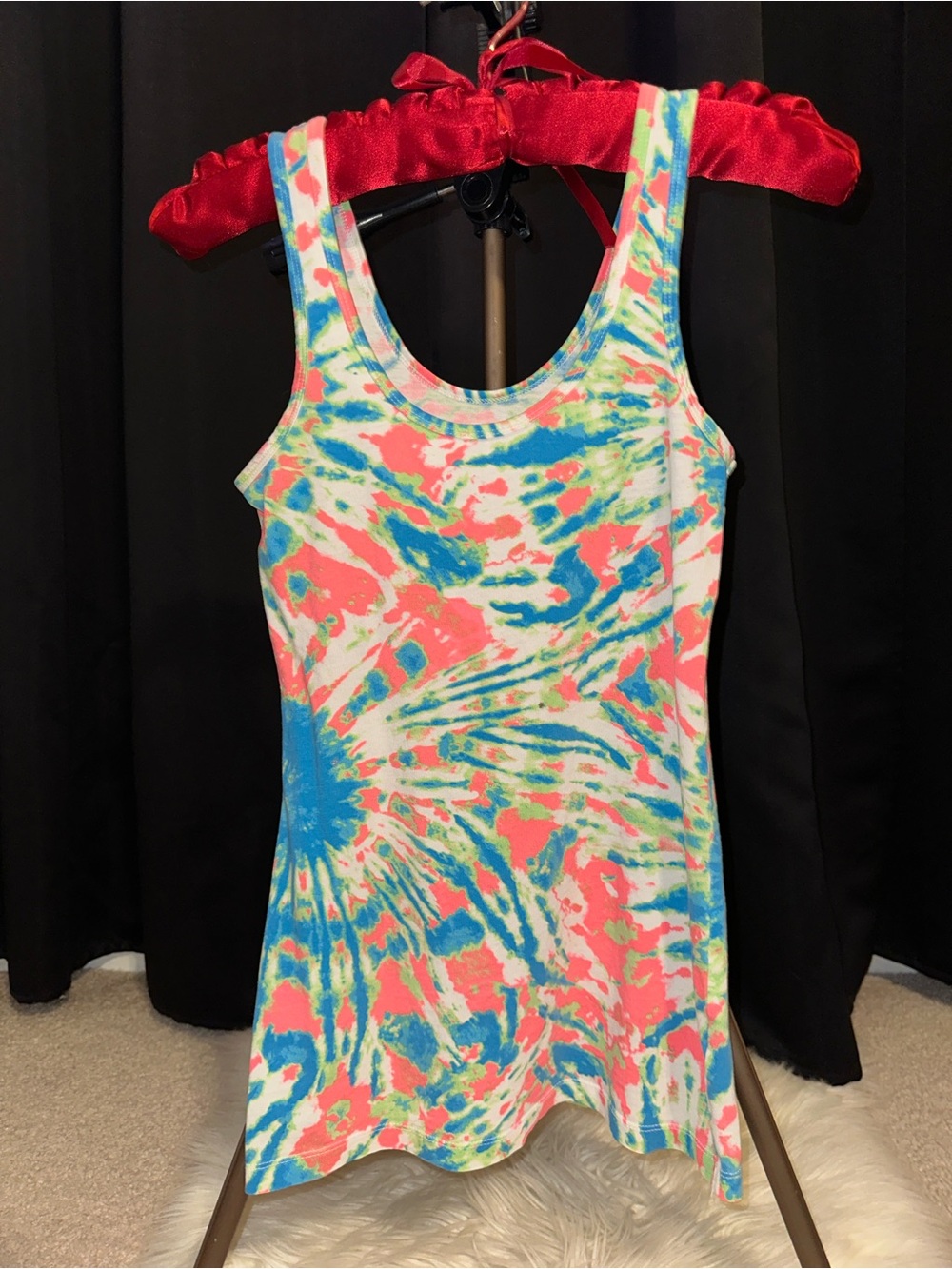 No Boundaries Tie-Dye Tank Top — Pink, Blue, Green
